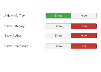 joomla articles options